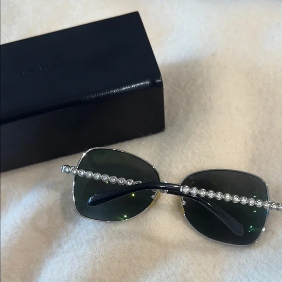 Tiffany & Co. Silver and Black Sunglasses - Picture 3 of 5